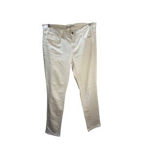 J Brand Womens White Skinny Jeans Size 27 Cotton Blend‎